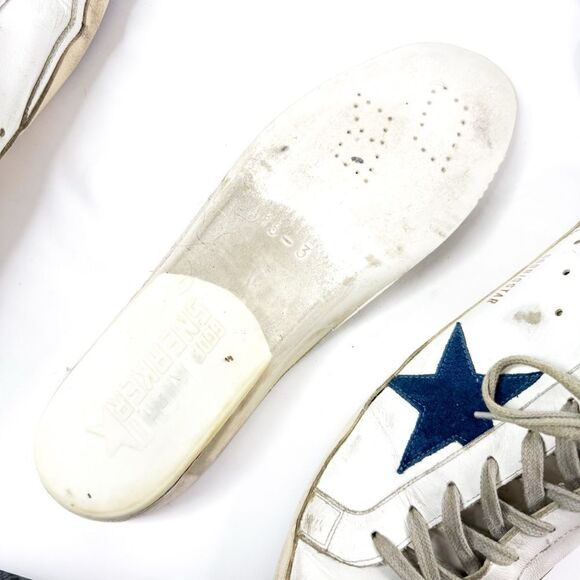 Golden Goose Superstar Sneakers Men’s Size 45 (US 12) Distressed Leather - Picture 12 of 13